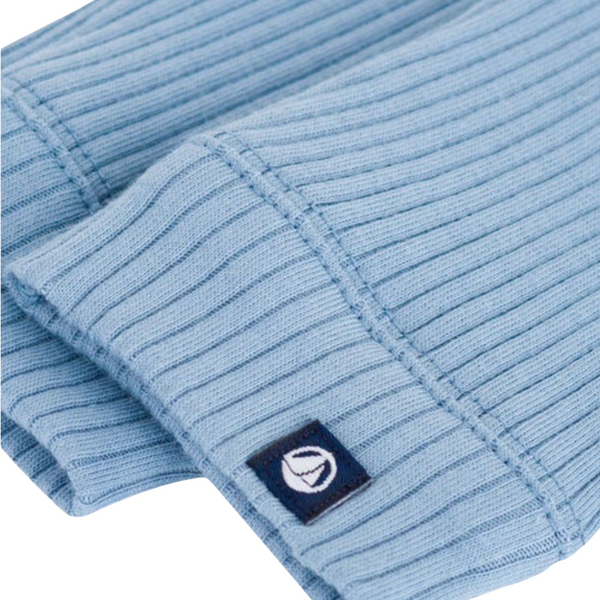 Blue Baby Ribbed Leggings