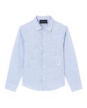 Blue and White Check Button Down Shirt