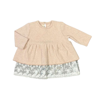 Rose Striped Lace Trim Sweater