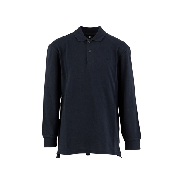 Navy Long Sleeve Regular Fit Polo