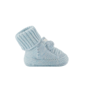 Heather Blue Knit Booties