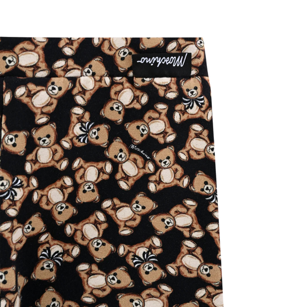 Black Allover Bear Bows Leggings