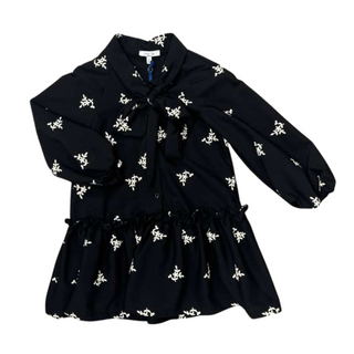 Black Pandoro Bow Dress