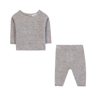 Gray Baby Knit Ensemble