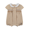 Sand Baby Linen Collar Romper