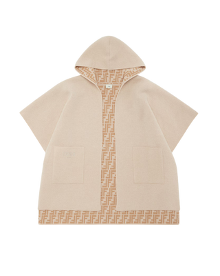 Beige Reversible FF Cape
