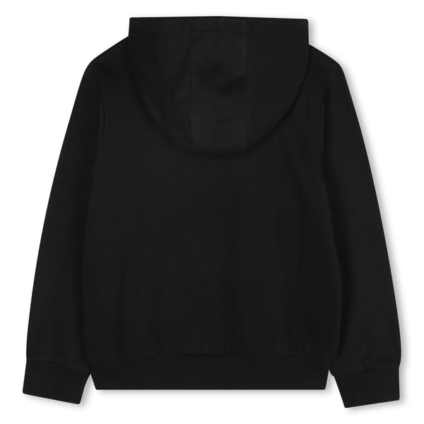 Black Blue Elephant Logo Hoodie