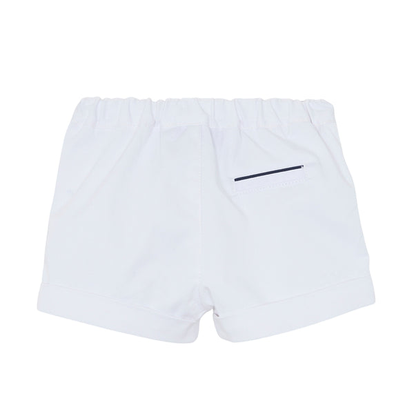 White Little Boys Chino Short