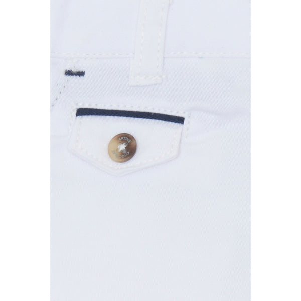 White Little Boys Chino Short