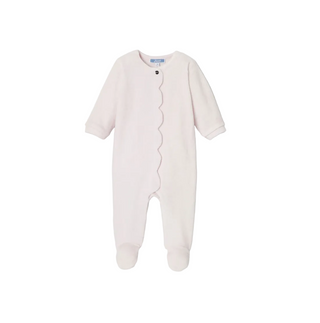 Pink Ginny Scallop Footie