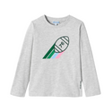 Heather Gray Sernin Football Tee