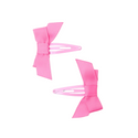 Pink Bleuette Bow Hair Clips