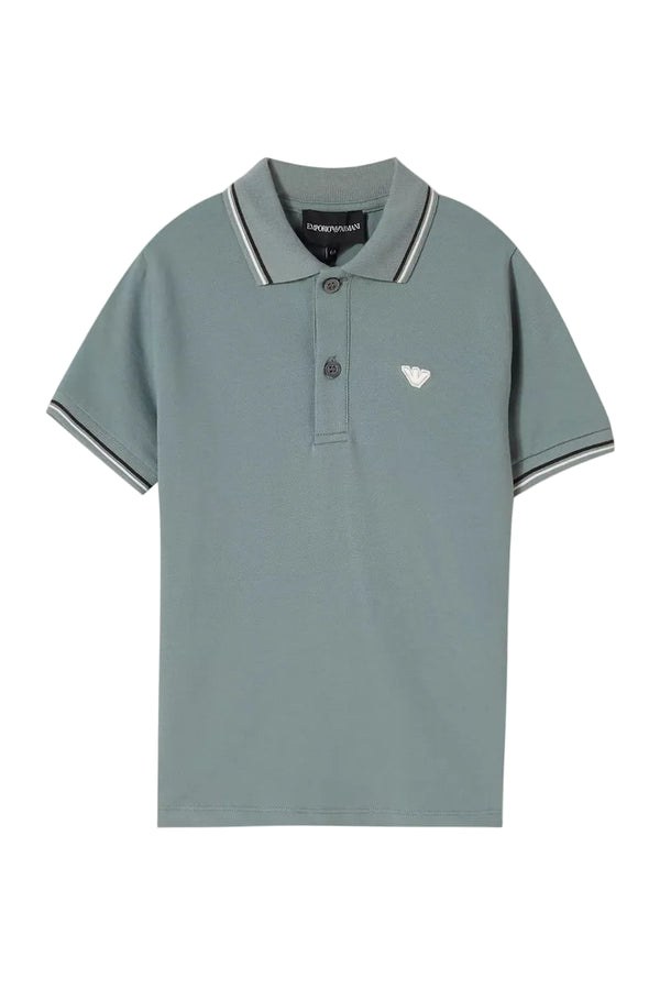 Grey Blue Classic Polo