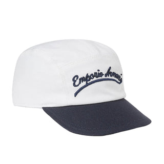 White and Blue Baby Logo Cap