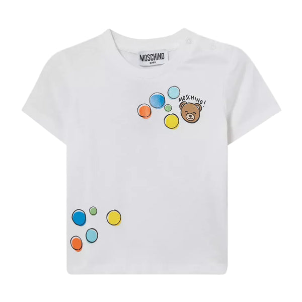 White Baby Bear Bubbles Tee