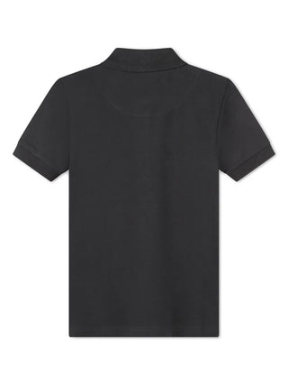 Black Short Sleeve Polo