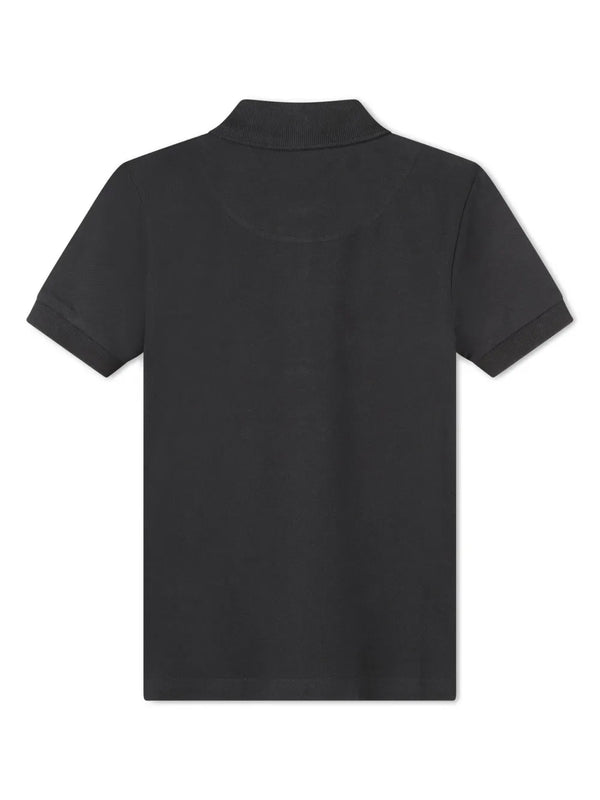 Black Short Sleeve Polo