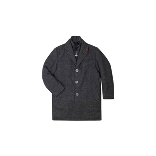 Black Tweed New City Overcoat