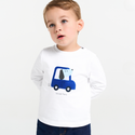 White Valse Car Long Sleeve Tee