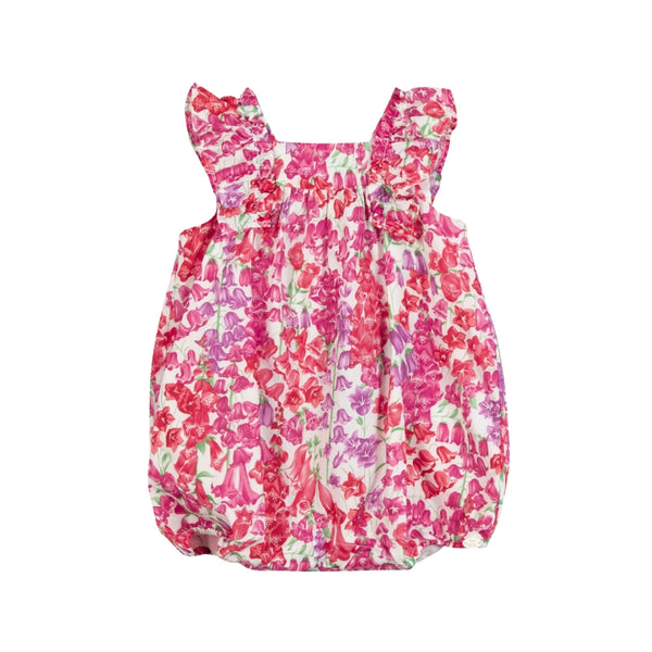 Pink Baby Liberty Floral Bubble Romper