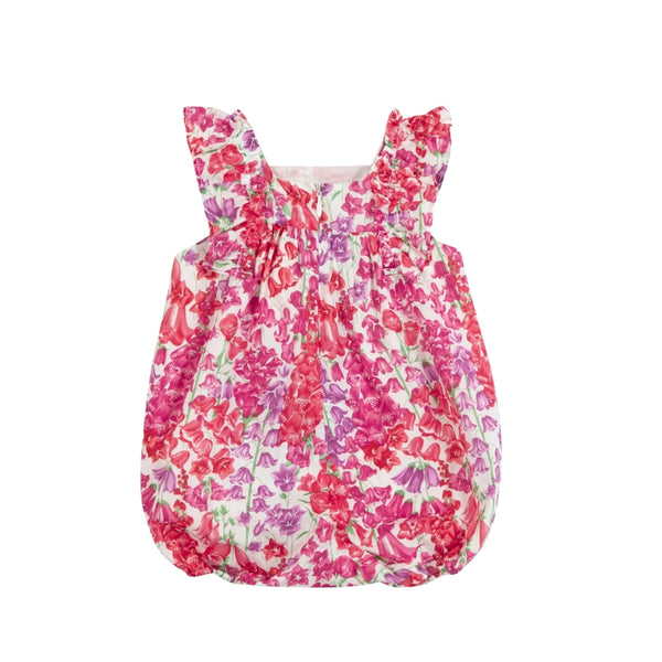 Pink Baby Liberty Floral Bubble Romper