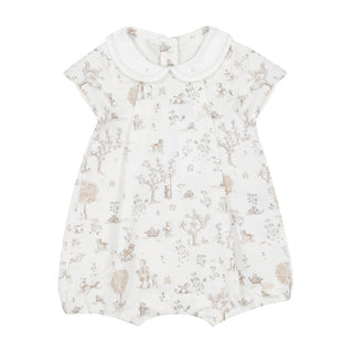 White Baby Linen Toile Bubble