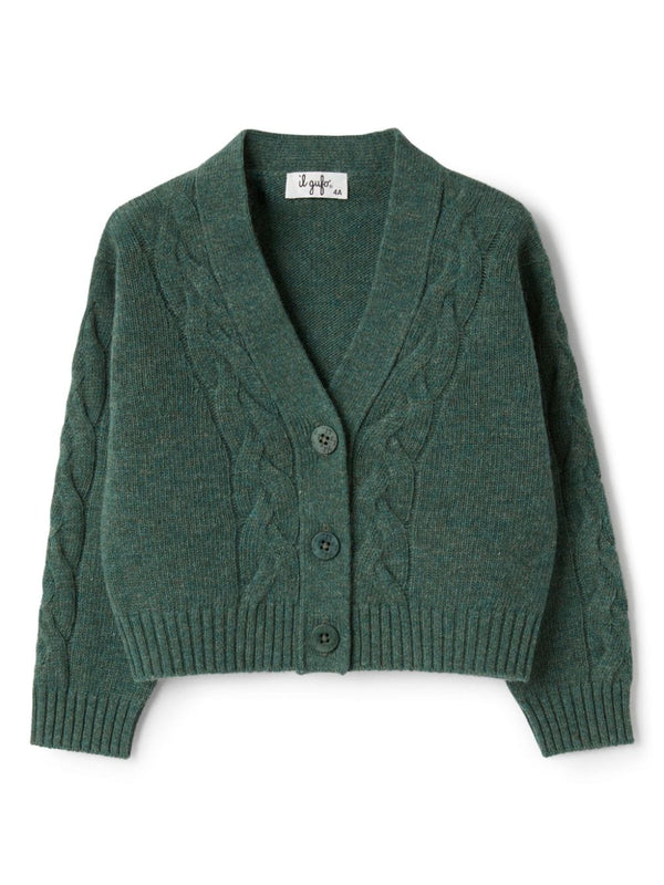 Green Button Cardigan