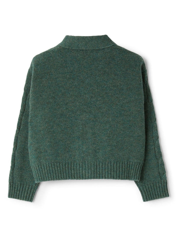 Green Button Cardigan