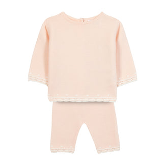 Pink Baby Knit Ensemble