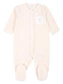 White Pale Pink 2 Footies Set