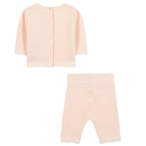 Pink Baby Knit Ensemble