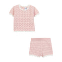 Pink Baby Crochet Short Set