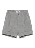 Cloud Grey Cuff Bermuda Shorts