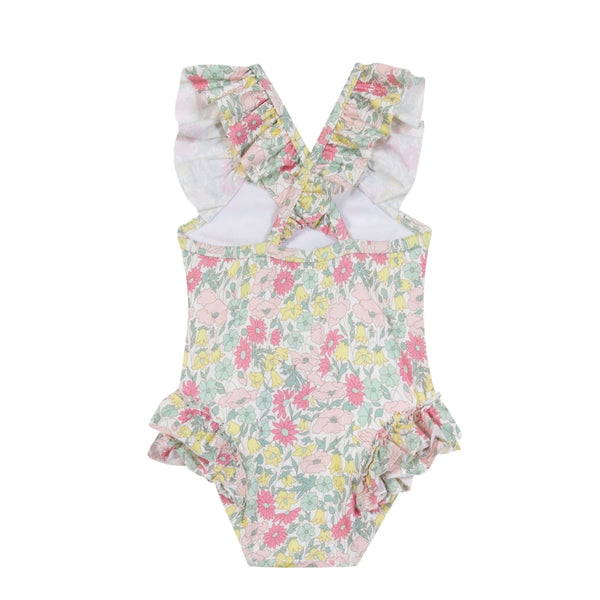 Citrus Little Girl Floral Swimsuit