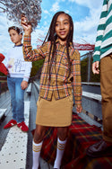 Camel Twill Yara Cargo Skirt