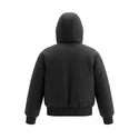 Black Matte Hooded Coat