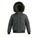 Green Matte Hooded Coat