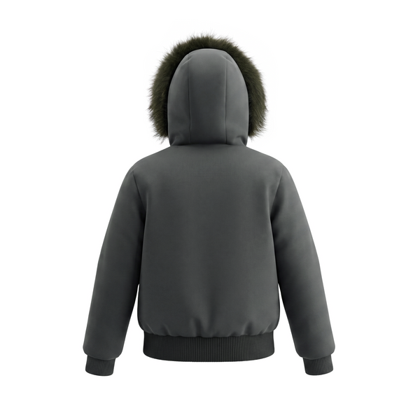Green Matte Hooded Coat