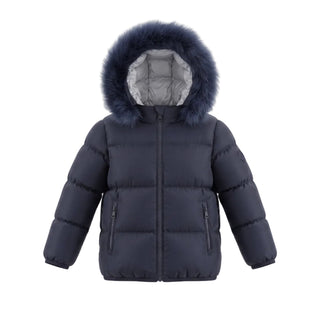 Navy with Grey Lining Coat