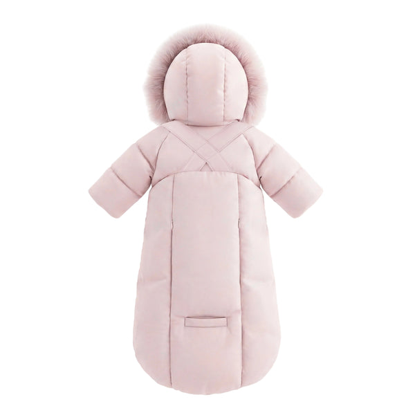 Pink Bow Snow Suit