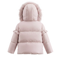 Pink Ruffle Puffer Coat