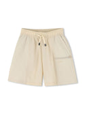 Beige Drawstring Shorts