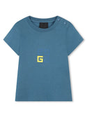 Blue Baby Front and Back Logo Tee