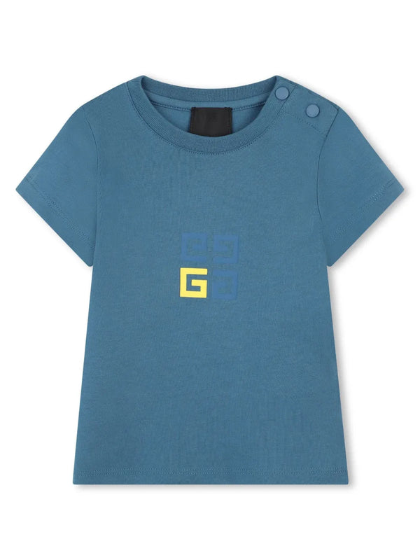 Blue Baby Front and Back Logo Tee