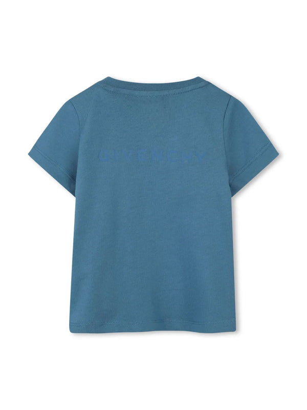 Blue Baby Front and Back Logo Tee