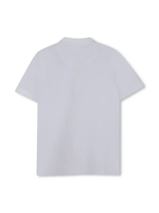 White Basic Short Sleeve Polo