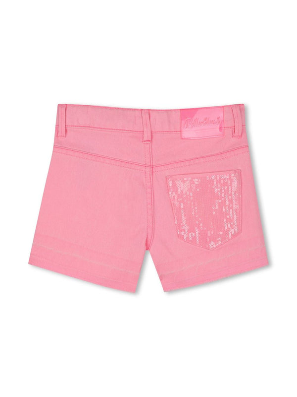 Pink Denim Shorts