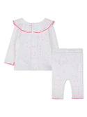 White Newborn 2pc Ribbed Set