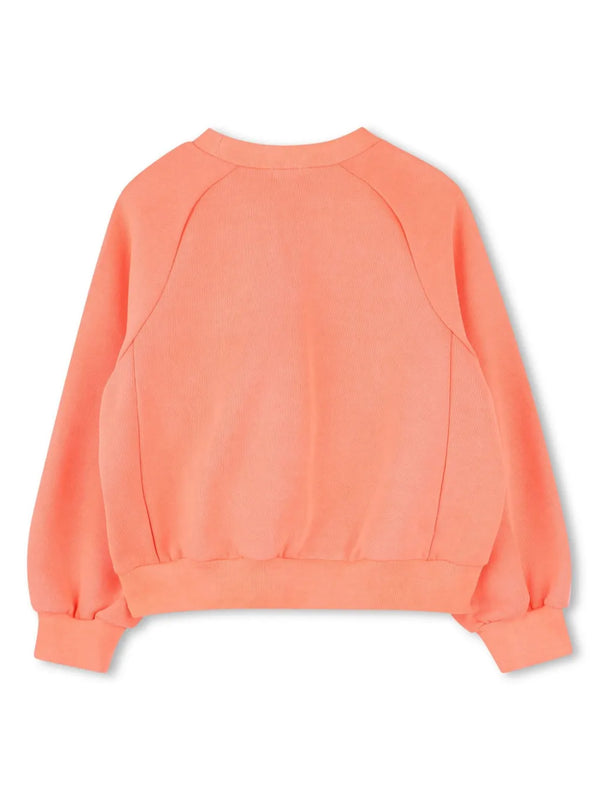 Fluorescent Coral Graphic Sweatshirt