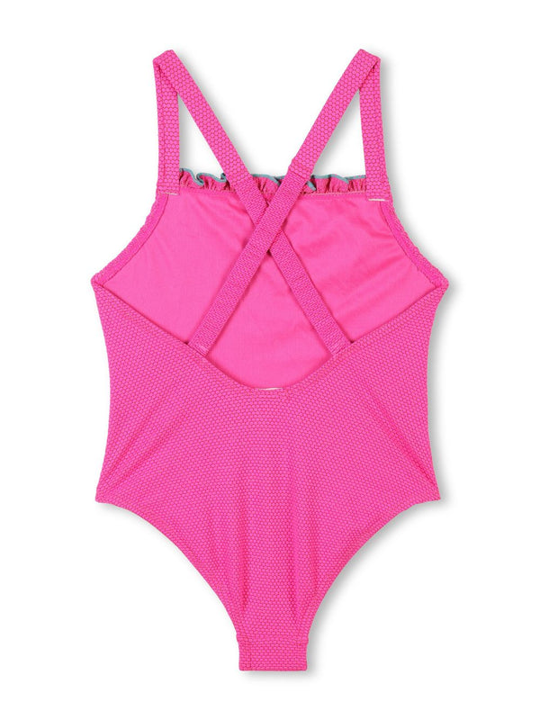 Pink Glitter One-Piece Swimsuit